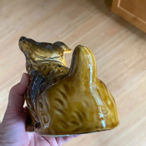 Gold Castle Porcelain Terrier Scotty Ceramic DOG Tea Candle Incense Holder Brown - Picture 8 of 10